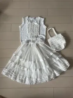 新品ポンポネット pom ponette フォーマルワンピースセット 120cm ポンポネット ジュニア(pom ponette junior)のワンピース