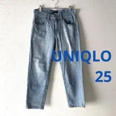 UNIQLO　デニムパンツ　リラックステーパードアンクルジーンズM433248