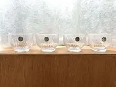 HOYA ガラスコップ4個セット　レトロ　ヴィンテージグラス