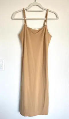 ユナイテッドアローズ ベージュ キャミソールワンピース レディース