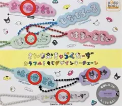 さんりおきゃらくたーずカラフル！もじデザインキーチェーン