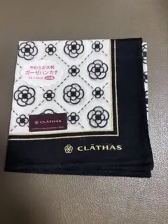 【新品】CLATHAS 大判花柄ハンカチ