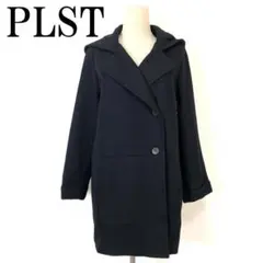 PLST プラステ フード付きコート ブラック 2 B9519