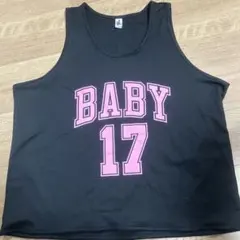 タンクトップ 黒 ゼッケン 文化祭 ビブス