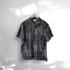 Rocky Monroe レーヨン 総柄 アロハシャツ 開襟 レギュラー シャツのサムネイル
