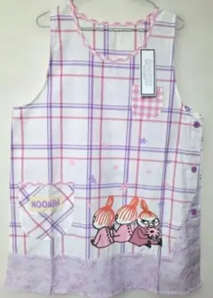 新品　タグ付き　ムーミンリトルミイエプロン　保育士エプロン　キャラクターエプロンのサムネイル