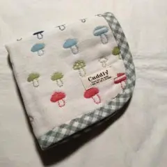 カラフルきのこ☆6重ガーゼハンカチ　タオル☆ハンドメイド