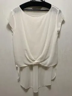 ZARA BASIC 半袖 ブラウス ホワイト 衣装