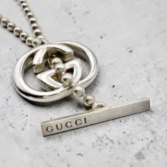 廃盤美品】GUCCI インターロッキング ダブルG ネックレス - メルカリ