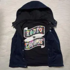 RODEO CROWNS ダウンジャケット ネイビー ブラック リバーシブル