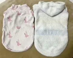 GELATO PIQUE 恐竜柄トップス&モコモコパーカー