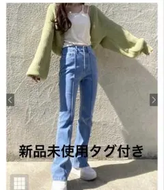 GRL ピンタックフレアデニムパンツ[cu384]のサムネイル