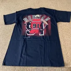 NBA ロッドマン Tシャツ 90年代 ヴィンテージ デニスロッドマン 総柄 L 