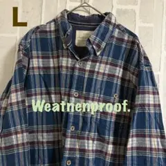 古着 海外 Weatherproof チェック柄ネルシャツ Lサイズ