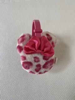 ディズニー　ピンクヒョウ柄　イヤーマフ