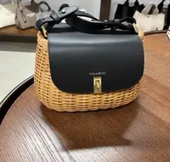 新品未使用✨ヴィオラドーロMIRO カゴバッグ 2WAY キャメル 黒 - メルカリ