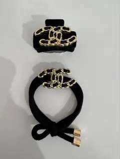 ココマーク ヘアクリップ ヘアゴム セット