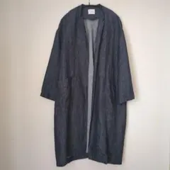 ユニ yuni デニム風 リネンコート軽くて着やすい