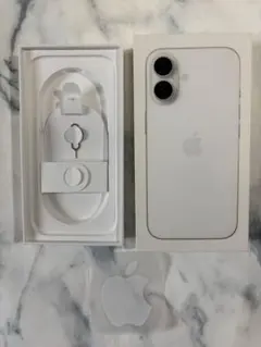 【空箱】iPhone 16 ホワイト Appleスティッカー付きのサムネイル