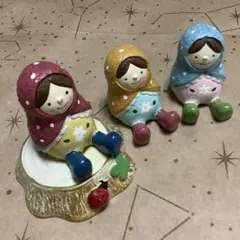 ノーティーアニマル【マトリョーシカ3色3体セット】おまけ付 匿名送料込み！