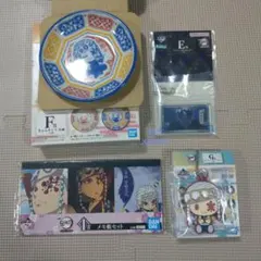 鬼滅の刃　一番くじ　宇髄天元　4点セット　小皿　アクリッツ　ラバーマスコット