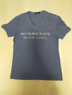 BURBERRY BLACK LABEL Vネック Tシャツ ブルーのサムネイル