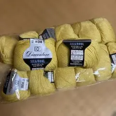 【新品未使用】Diacouture シルクウール イエロー毛糸 40g 14個
