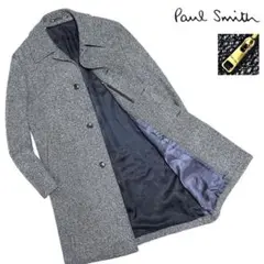 定価13万 日本製 ポールスミス カシミヤ ウール混 ステンカラーコート XL