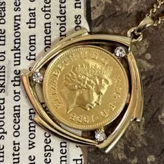 ヴィンテージ コイン ネックレス 1998年 エリザベス2世 イギリス 第4世代のサムネイル