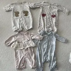 【まとめ売り】ベビー ツーウェイ・ドレスオール 女の子　60サイズ