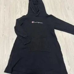 Champion ブラック フード付きワンピース