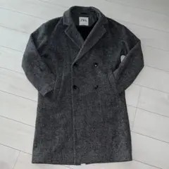 【未使用】ZARA チェスターコート ダブルブレスト 黒 ブラック XL LL 2026年最新】ZARA メンズ チェスターコートの人気アイテム - メルカリ