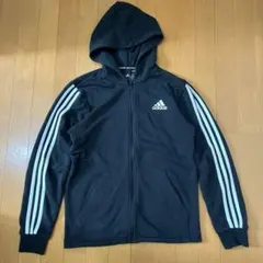 adidas ジップアップパーカー サイズMブラック 黒