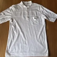 CHEMISE LACOSTE ラコステ　バンドカラー ポロシャツ ホワイト 4のサムネイル