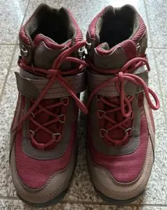 ミズノ　防水　透湿　トレッキング　シューズ　赤　24.5cm ゴアテックス