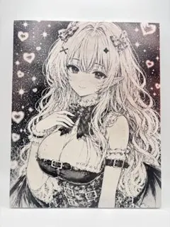 9*8様 【一点物 原画 手描き】オリジナル コピック 女の子イラスト 中