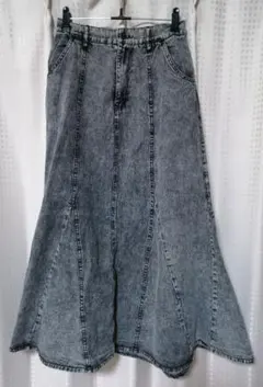 RETRO GIRL デニム マーメイド フレア ロングスカート Fサイズ
