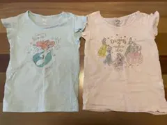 UNIQLO UT ディズニー プリンセス Tシャツ 110cm 2枚セットのサムネイル