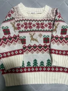 ブリーズ　クリスマス　トナカイ柄ニットセーター 80〜100