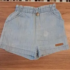 miffy刺繍付きライトブルーショートパンツ 90