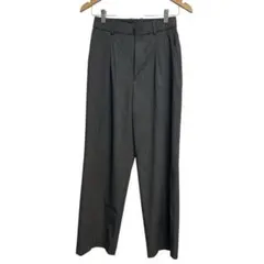 UNIQLO ユニクロ タックワイドパンツ グレー ワイドパンツ