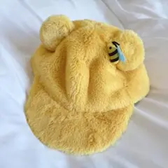 ディズニー　くまのプーさん　帽子　黄色　美品　♡
