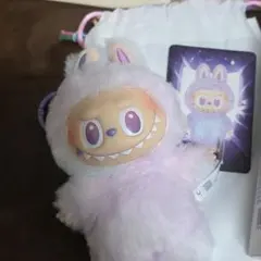 ラブブ LABUBU エナジー ぬいぐるみペンダント LUCK 紫