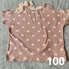 SHOO-LA-RUE ピンク 水玉 Tシャツ 100