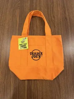 ※発送日未定※【LA発】TRADER JOES キャンバストートバッグ オレンジ
