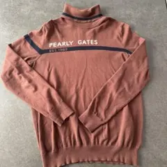 PEARLY GATES ブラウン ハイネックセーター