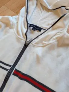 TOMMY HILFIGER ジップアップパーカー ホワイト M
