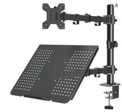 ACTOP モニターアーム 2画面 デュアル ノートPC 耐荷重9kgのサムネイル