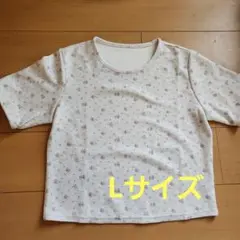 花柄 半袖Tシャツ Lサイズ