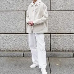 ユニクロ　デニムワークジャケット　オフホワイト　ユニセックス